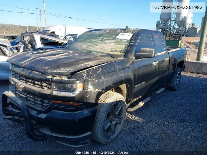 2017 Chevrolet Silverado 1500 Custom VIN: 1GCVKPECXHZ361982 Lot: 40561415