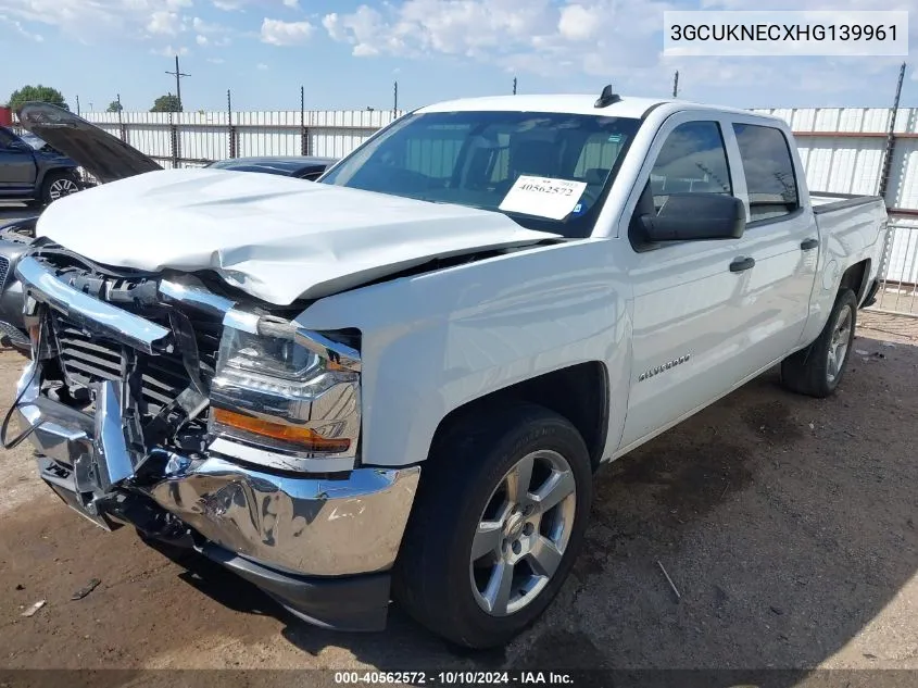 2017 Chevrolet Silverado 1500 Ls VIN: 3GCUKNECXHG139961 Lot: 40562572