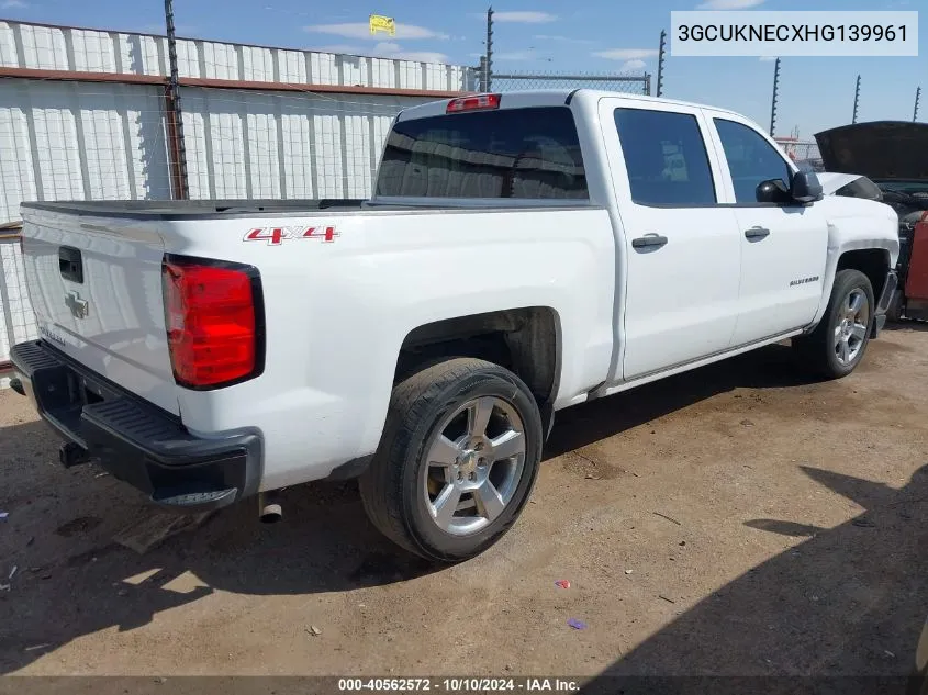 2017 Chevrolet Silverado 1500 Ls VIN: 3GCUKNECXHG139961 Lot: 40562572