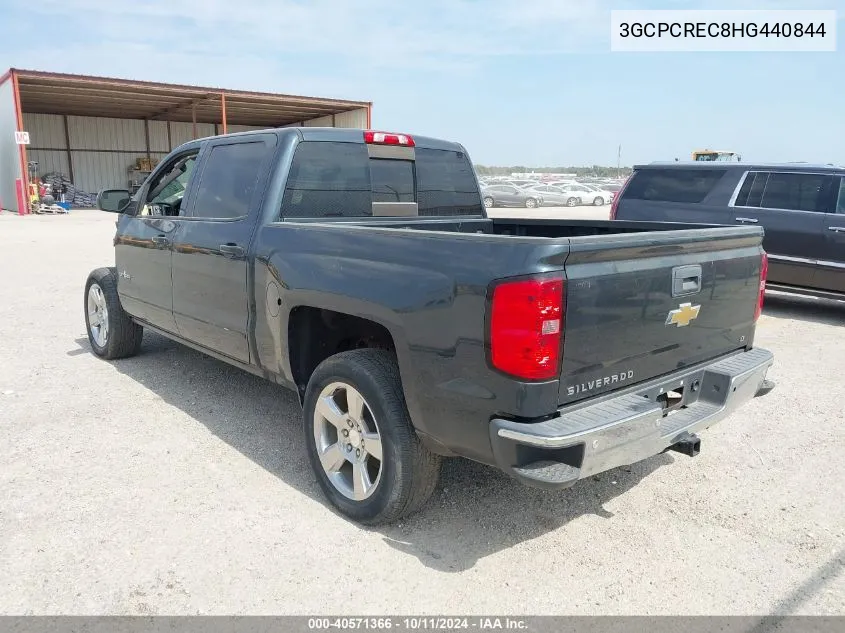 2017 Chevrolet Silverado C1500 Lt VIN: 3GCPCREC8HG440844 Lot: 40571366