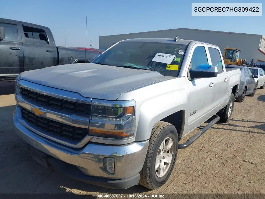 2017 Chevrolet Silverado 1500 1Lt VIN: 3GCPCREC7HG309422 Lot: 40587537