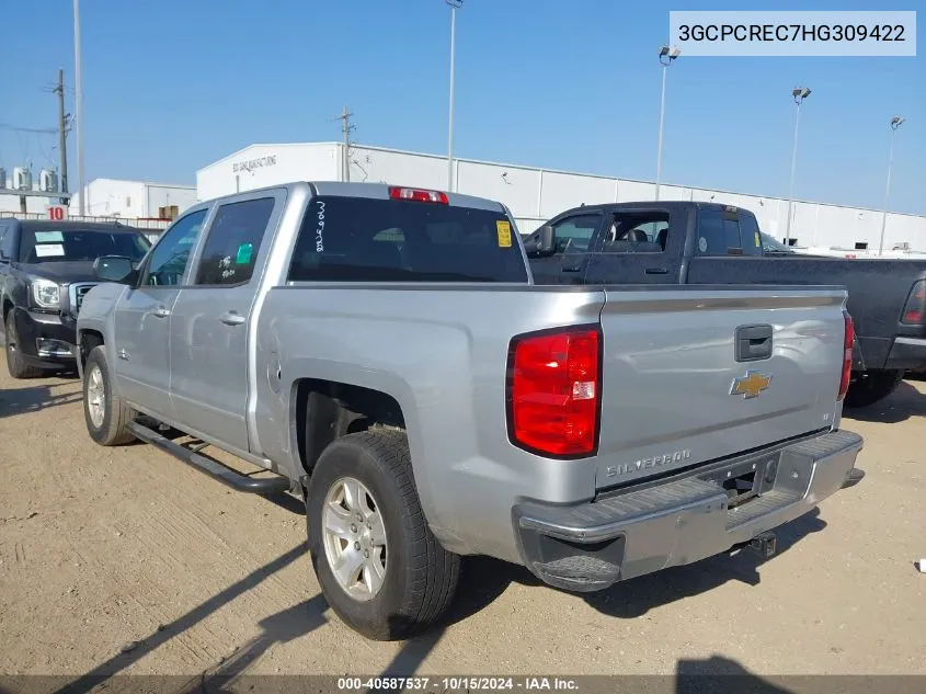 2017 Chevrolet Silverado 1500 1Lt VIN: 3GCPCREC7HG309422 Lot: 40587537