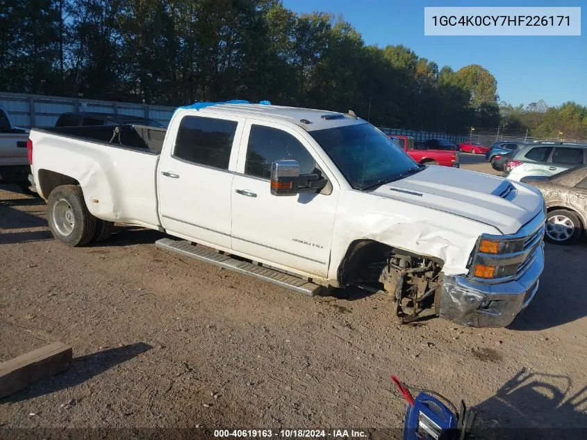 2017 Chevrolet Silverado 3500Hd Ltz VIN: 1GC4K0CY7HF226171 Lot: 40619163