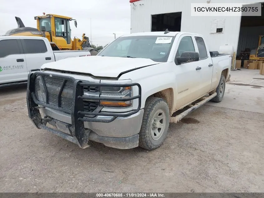 2017 Chevrolet Silverado 1500 Ls VIN: 1GCVKNEC4HZ350755 Lot: 40670685