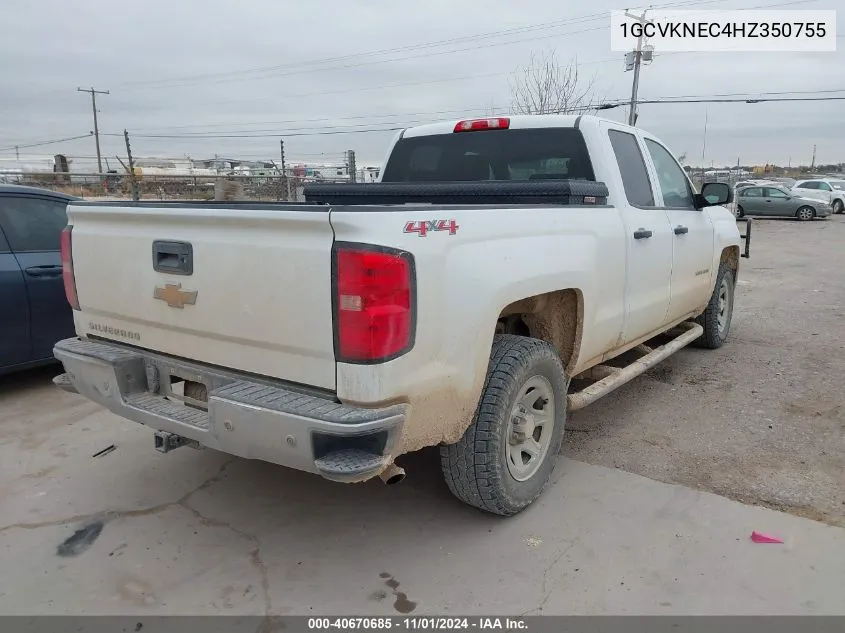 2017 Chevrolet Silverado 1500 Ls VIN: 1GCVKNEC4HZ350755 Lot: 40670685