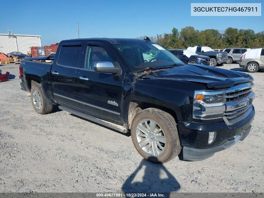 2017 Chevrolet Silverado 1500 High Country VIN: 3GCUKTEC7HG467911 Lot: 40677991