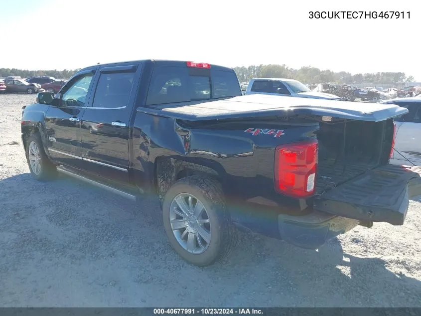 3GCUKTEC7HG467911 2017 Chevrolet Silverado 1500 High Country