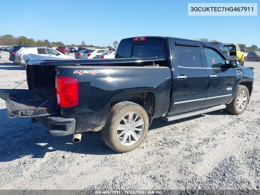 2017 Chevrolet Silverado 1500 High Country VIN: 3GCUKTEC7HG467911 Lot: 40677991