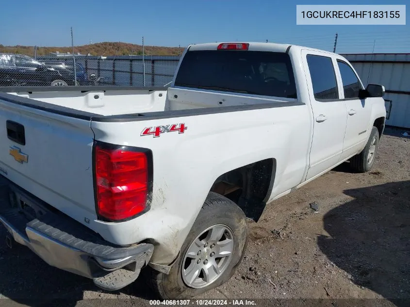 1GCUKREC4HF183155 2017 Chevrolet Silverado 1500 1Lt