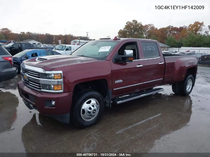 2017 Chevrolet Silverado 3500Hd High Country VIN: 1GC4K1EY1HF142009 Lot: 40706731