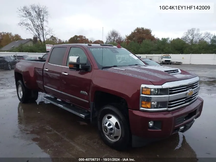 2017 Chevrolet Silverado 3500Hd High Country VIN: 1GC4K1EY1HF142009 Lot: 40706731