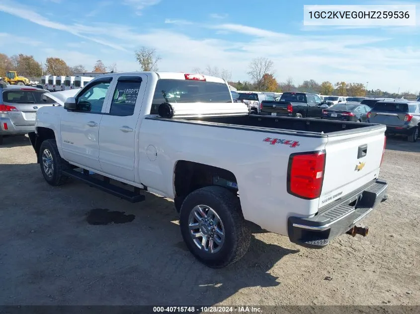 2017 Chevrolet Silverado 2500Hd Lt VIN: 1GC2KVEG0HZ259536 Lot: 40715748