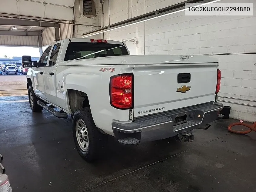 2017 Chevrolet Silverado K2500 Heavy Duty VIN: 1GC2KUEG0HZ294880 Lot: 40725032