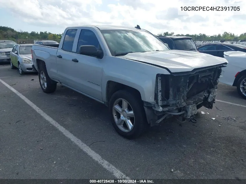 2017 Chevrolet Silverado 1500 Custom VIN: 1GCRCPEC4HZ391705 Lot: 40725438