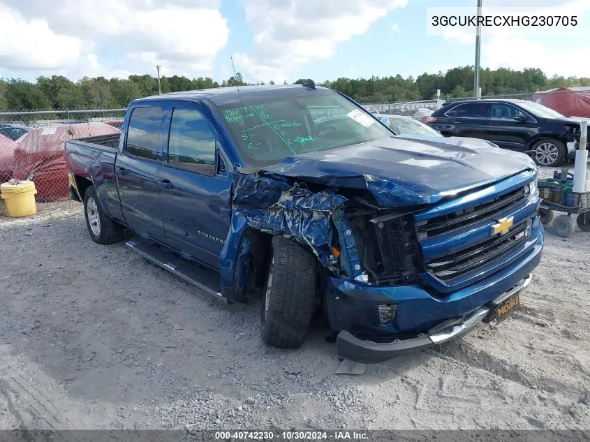 2017 Chevrolet Silverado 1500 2Lt VIN: 3GCUKRECXHG230705 Lot: 40742230