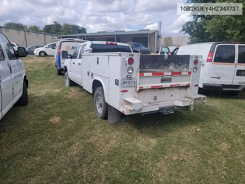 2017 Chevrolet Silverado K2500 Heavy Duty VIN: 1GB2KUEY4HZ343737 Lot: 40746554