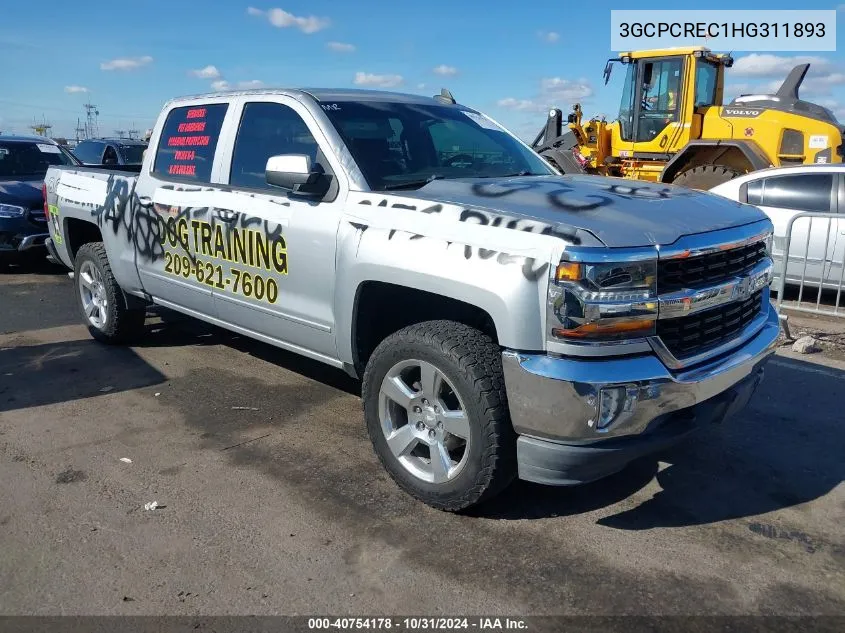 2017 Chevrolet Silverado 1500 1Lt VIN: 3GCPCREC1HG311893 Lot: 40754178