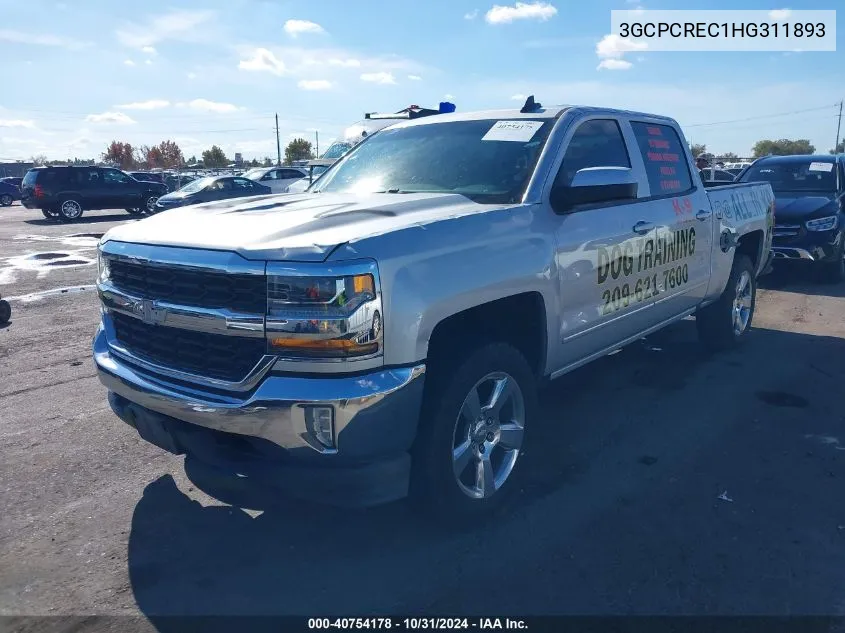 2017 Chevrolet Silverado 1500 1Lt VIN: 3GCPCREC1HG311893 Lot: 40754178