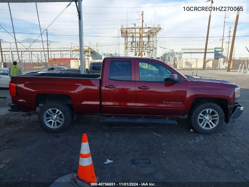 2017 Chevrolet Silverado 1500 1Lt VIN: 1GCRCREC9HZ270065 Lot: 40756851