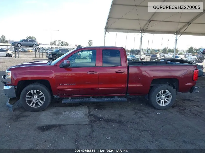 2017 Chevrolet Silverado 1500 1Lt VIN: 1GCRCREC9HZ270065 Lot: 40756851