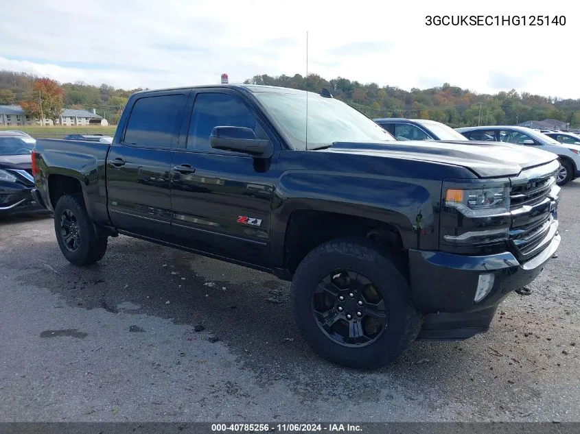 2017 Chevrolet Silverado 1500 2Lz VIN: 3GCUKSEC1HG125140 Lot: 40785256