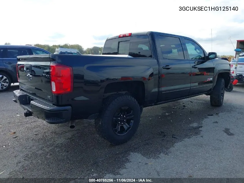 2017 Chevrolet Silverado 1500 2Lz VIN: 3GCUKSEC1HG125140 Lot: 40785256