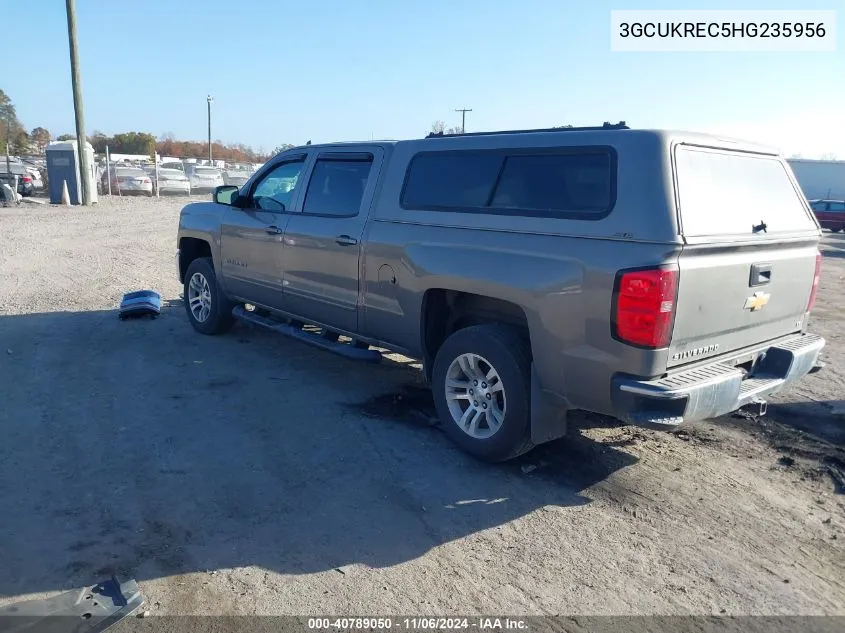 2017 Chevrolet Silverado 1500 1Lt VIN: 3GCUKREC5HG235956 Lot: 40789050