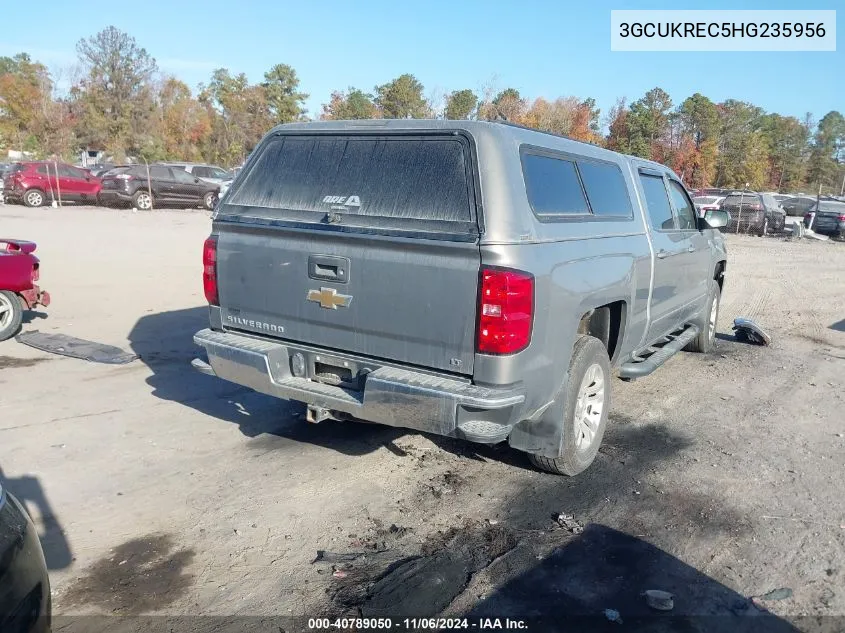 2017 Chevrolet Silverado 1500 1Lt VIN: 3GCUKREC5HG235956 Lot: 40789050