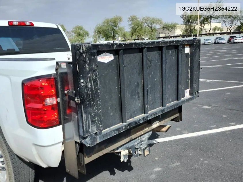 2017 Chevrolet Silverado 2500Hd Wt VIN: 1GC2KUEG6HZ364222 Lot: 40792595