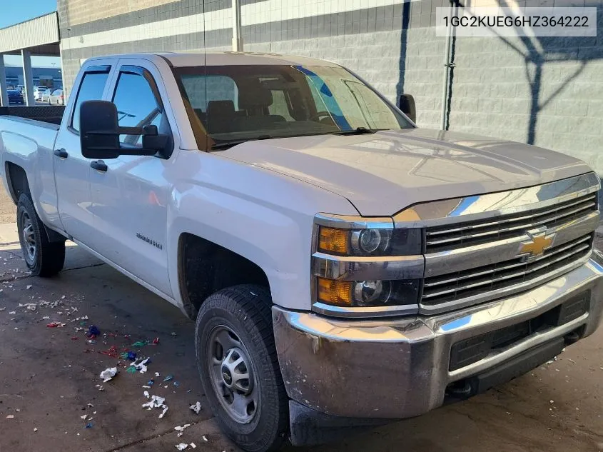 2017 Chevrolet Silverado 2500Hd Wt VIN: 1GC2KUEG6HZ364222 Lot: 40792595