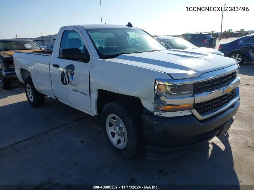 2017 Chevrolet Silverado 1500 Wt VIN: 1GCNCNECXHZ383496 Lot: 40805387