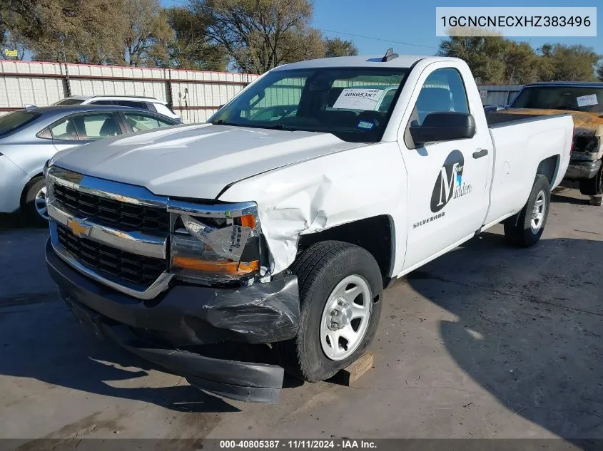 2017 Chevrolet Silverado 1500 Wt VIN: 1GCNCNECXHZ383496 Lot: 40805387