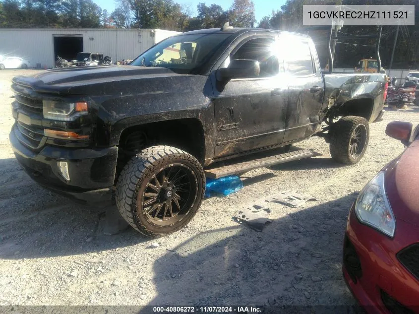 2017 Chevrolet Silverado 1500 Lt VIN: 1GCVKREC2HZ111521 Lot: 40806272