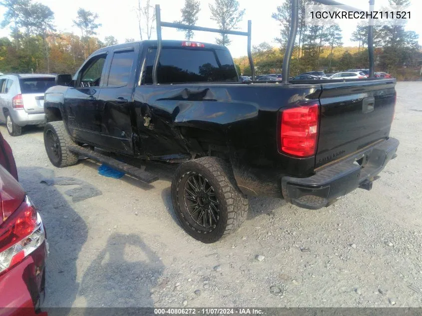 2017 Chevrolet Silverado 1500 Lt VIN: 1GCVKREC2HZ111521 Lot: 40806272