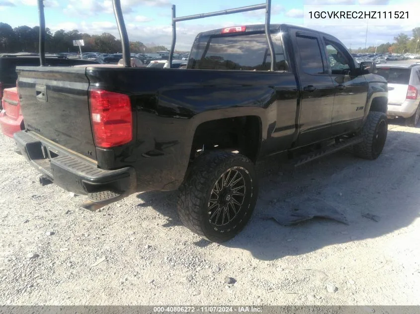 2017 Chevrolet Silverado 1500 Lt VIN: 1GCVKREC2HZ111521 Lot: 40806272