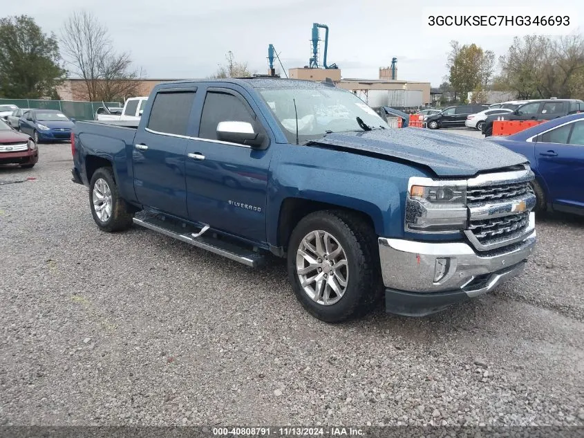 2017 Chevrolet Silverado 1500 1Lz VIN: 3GCUKSEC7HG346693 Lot: 40808791