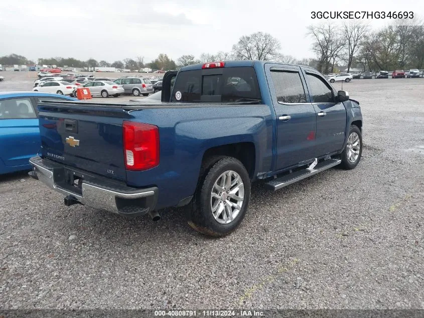 2017 Chevrolet Silverado 1500 1Lz VIN: 3GCUKSEC7HG346693 Lot: 40808791