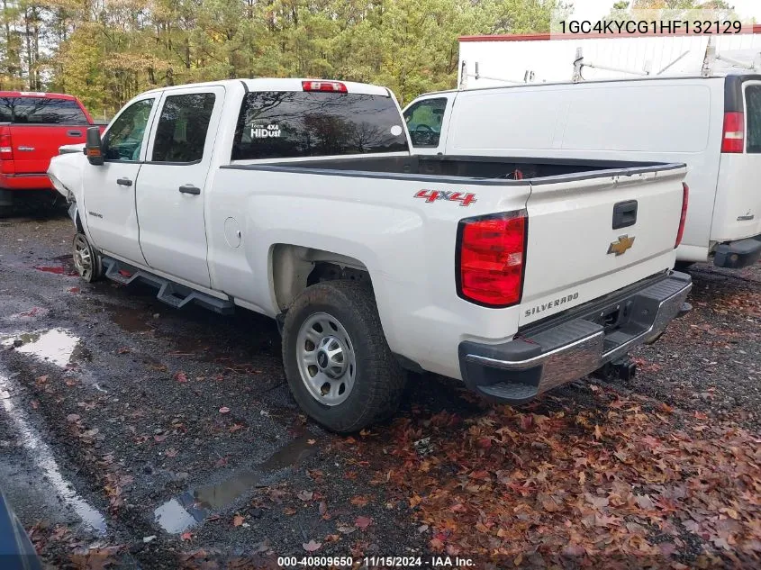 2017 Chevrolet Silverado 3500Hd Wt VIN: 1GC4KYCG1HF132129 Lot: 40809650