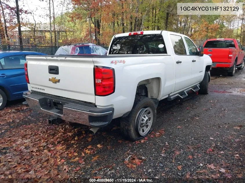 2017 Chevrolet Silverado 3500Hd Wt VIN: 1GC4KYCG1HF132129 Lot: 40809650