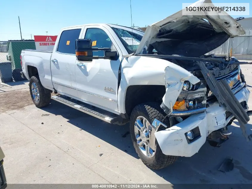 2017 Chevrolet Silverado 2500Hd High Country VIN: 1GC1KXEY0HF214338 Lot: 40810942