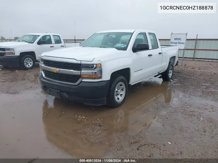 2017 Chevrolet Silverado 1500 Wt VIN: 1GCRCNEC0HZ188878 Lot: 40813034