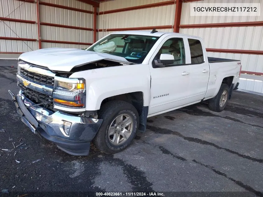 2017 Chevrolet Silverado 1500 1Lt VIN: 1GCVKREC8HZ117212 Lot: 40823661