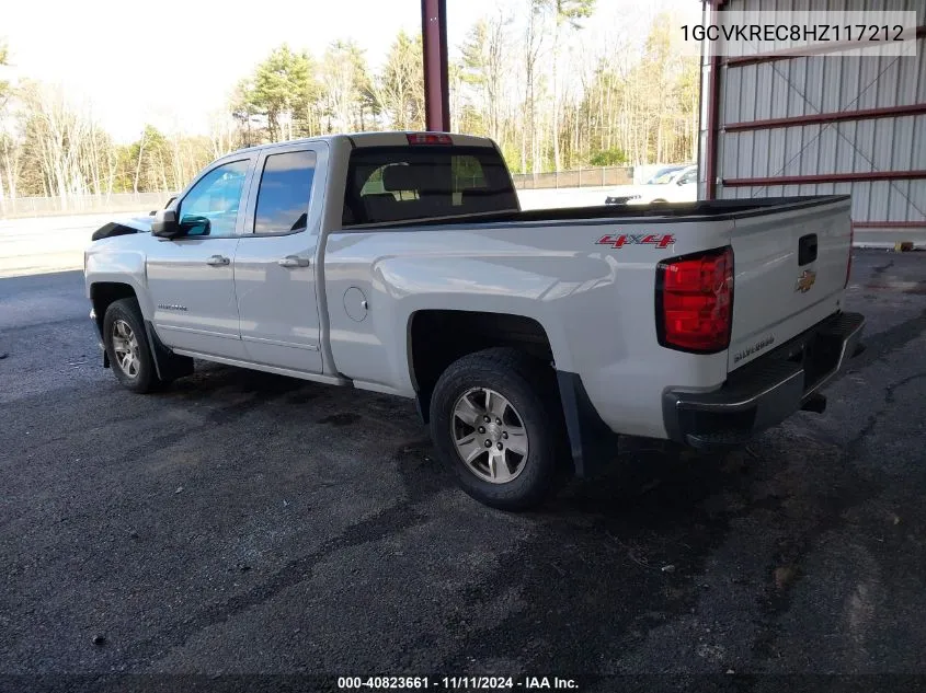 2017 Chevrolet Silverado 1500 1Lt VIN: 1GCVKREC8HZ117212 Lot: 40823661