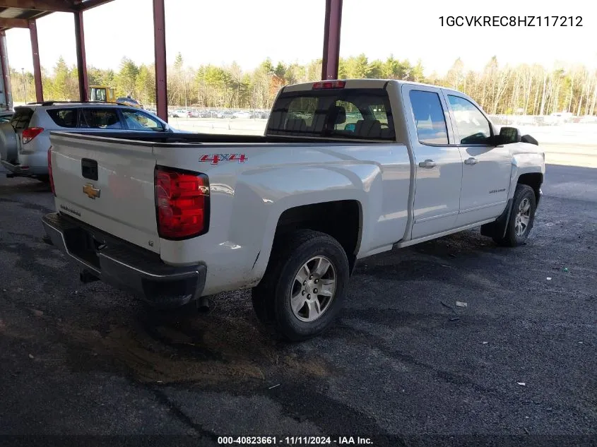 2017 Chevrolet Silverado 1500 1Lt VIN: 1GCVKREC8HZ117212 Lot: 40823661