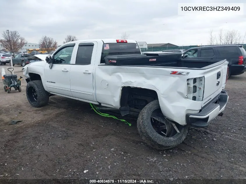 2017 Chevrolet Silverado 1500 2Lt VIN: 1GCVKREC3HZ349409 Lot: 40834575