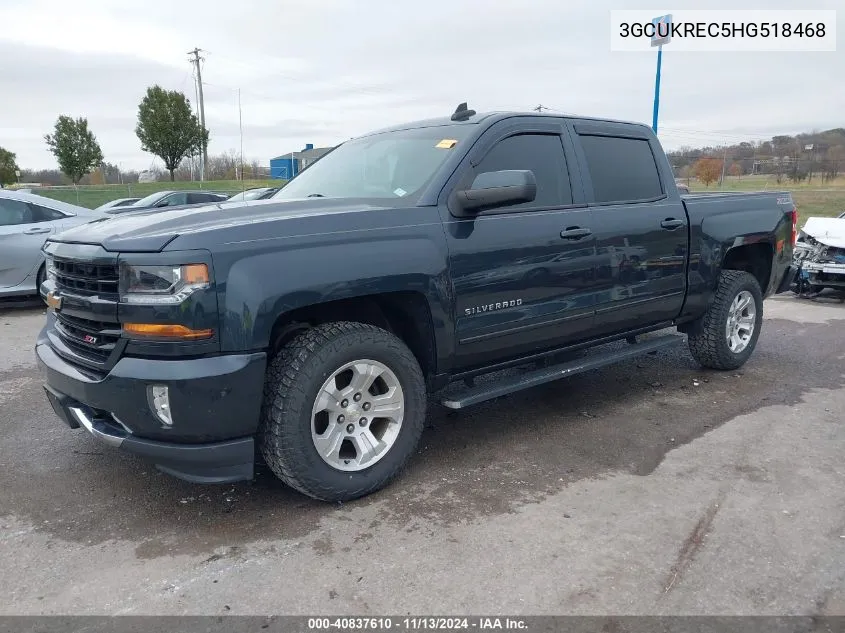 3GCUKREC5HG518468 2017 Chevrolet Silverado 1500 2Lt