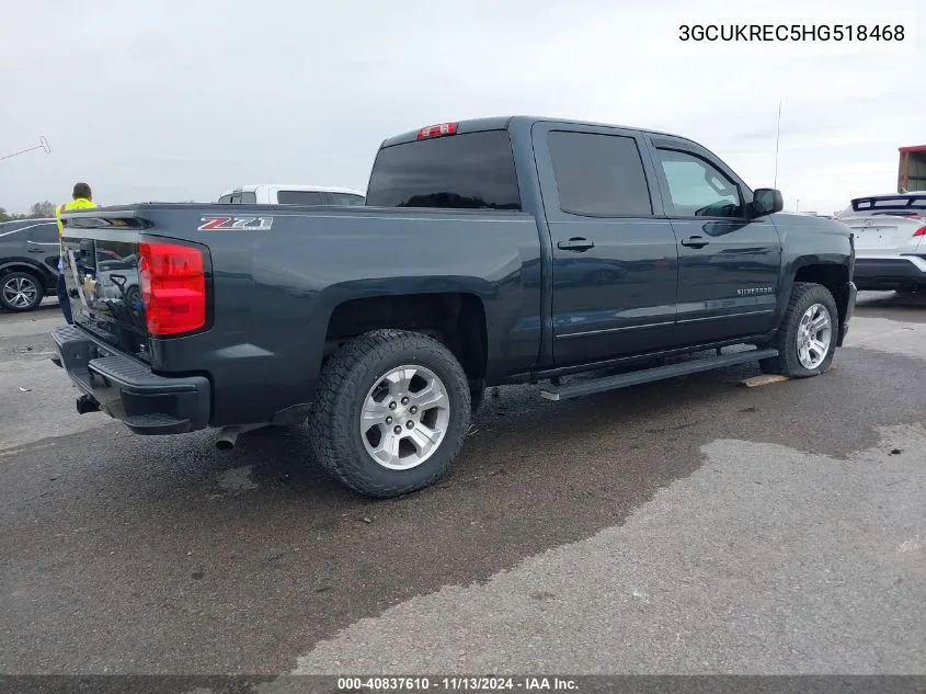 3GCUKREC5HG518468 2017 Chevrolet Silverado 1500 2Lt