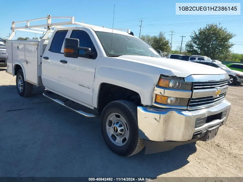 2017 Chevrolet Silverado 2500Hd Wt VIN: 1GB2CUEG1HZ386145 Lot: 40842492