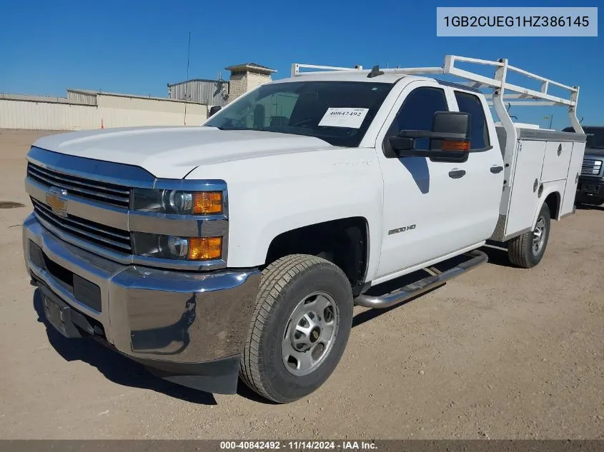 2017 Chevrolet Silverado 2500Hd Wt VIN: 1GB2CUEG1HZ386145 Lot: 40842492