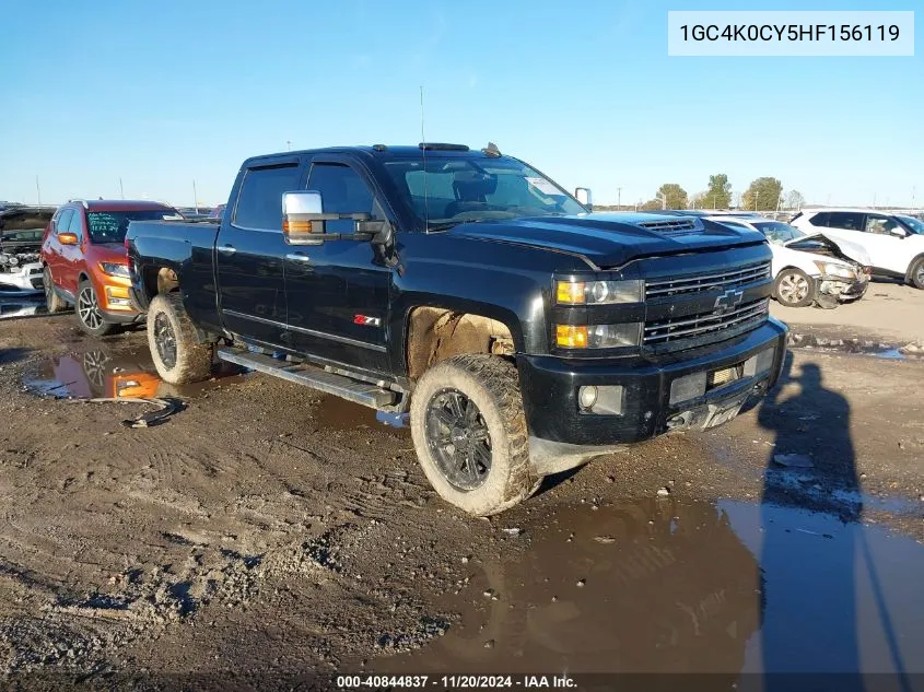 2017 Chevrolet Silverado 3500Hd Ltz VIN: 1GC4K0CY5HF156119 Lot: 40844837